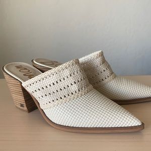 NWOT Sam Edelman Lillianna Woven Heel Mules, Size 9